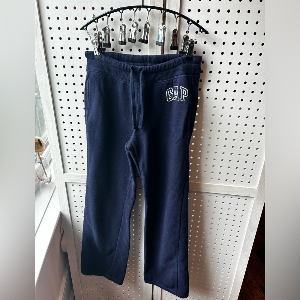 GAP Navy Blue Logo Sweatpants – XS